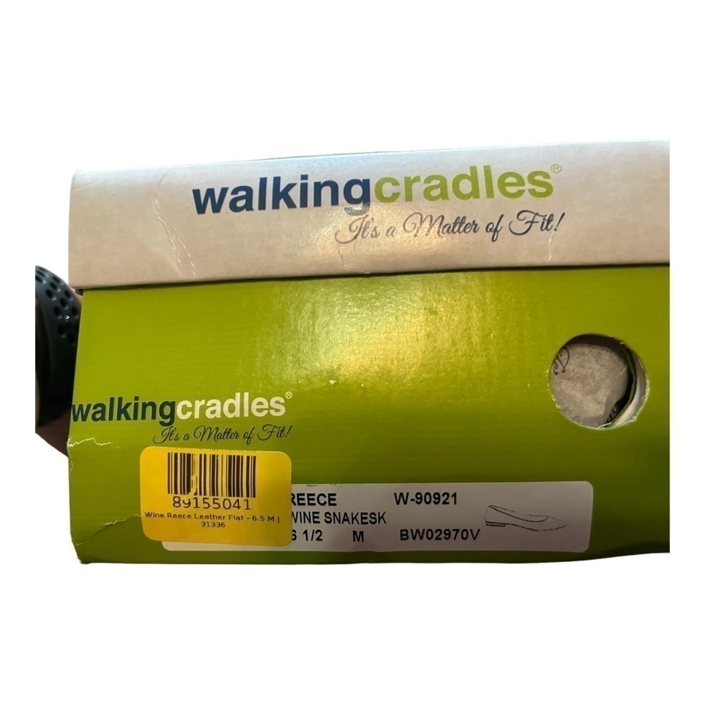 Walking Cradles Wine Reece Leather Flat - Women - Picture 13 of 14